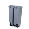 Collecteur a pedale  HENDI  120L  Gris clair  510x425x H 875mm