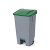 Collecteur a pedale  HENDI  120L  Gris clair  510x425x H 875mm