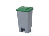 Collecteur a pedale  HENDI  120L  Gris clair  510x425x H 875mm