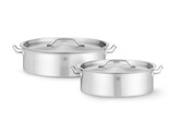 Faitout avec couvercle  HENDI  8 5L   320x H 110mm  Rond