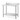 Table de travail avec dosseret  HENDI  Budget Line  1000x600x H 950mm