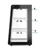 Opzet warmhoudvitrine  HENDI  Zwart  230V/500W  472x447x H 775mm