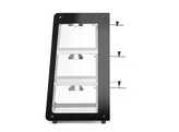 Opzet warmhoudvitrine  HENDI  Zwart  230V/500W  472x447x H 775mm