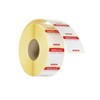 Etiquettes de securite alimentaire journalieres  multi-usages  faciles a retirer   HENDI  Rouge  1000 u.  25x25x H mm