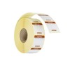 Etiquettes de securite alimentaire journalieres  multi-usages  faciles a retirer   HENDI  Brun  1000 u.  25x25x H mm