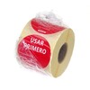 Voedselveiligheidsstickers  multifunctioneel  eenvoudig verwijderbaar   EERST GEBRUIKEN   HENDI  Rood  500 st.   50mm