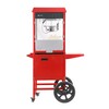 Popcornmachine met kar  HENDI  Rood  230V/1155W  940x510x H 1553mm