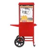 Popcornmachine met kar  HENDI  Rood  230V/1155W  940x510x H 1553mm