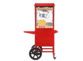 Popcornmachine met kar  HENDI  Rood  230V/1155W  940x510x H 1553mm