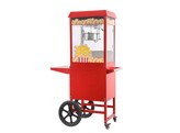 Popcornmachine met kar  HENDI  Rood  230V/1155W  940x510x H 1553mm