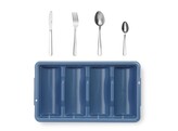 Set de couverts avec bac  HENDI  Bleu  525x300x H 95mm  Rectangulaire
