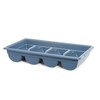 Set de couverts avec bac  HENDI  Bleu  525x300x H 95mm  Rectangulaire