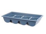 Set de couverts avec bac  HENDI  Bleu  525x300x H 95mm  Rectangulaire