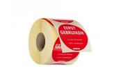 Voedselveiligheidsstickers  multifunctioneel  eenvoudig verwijderbaar   EERST GEBRUIKEN   HENDI  Rood  500 st.   50mm