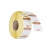Etiquettes de securite alimentaire journalieres  multi-usages  faciles a retirer   HENDI  Jeudi  Brun  1000 u.  25x25mm