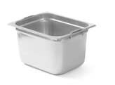 GN container met intrekbare handgrepen  HENDI  GN 1/2  6 25L  325x265x H 100mm