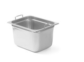 GN container met intrekbare handgrepen  HENDI  GN 1/2  6 25L  325x265x H 100mm