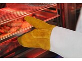 Hittebestendige lederen barbecue wanten  2 stuks  HENDI  2 st.   L 460mm