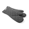 Ovenwanten - 2 stuks  HENDI  katoen met vlamvertragende coating  Zwart  2 st.   L 380mm