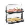 Vitrine refrigerante Roll-top  double  HENDI  Gris fonce  440x320x H 440mm