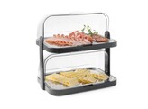 Vitrine refrigerante Roll-top  double  HENDI  Gris fonce  440x320x H 440mm