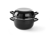 Mosselpan geemailleerd - met deksel  HENDI  4 2L   260x H 210mm