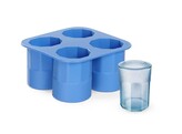 Moule a glacons verre a shot  BarUp  Bleu  122x122x H 60mm