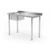 Table d evier  vissee  HENDI  Kitchen Line  vasque sur le cote droit  800x600x H 850mm