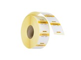 Etiquettes de securite alimentaire journalieres  multi-usages  faciles a retirer   HENDI  Mardi  Jaune  1000 u.  25x25mm