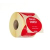 Voedselveiligheidsstickers  multifunctioneel  eenvoudig verwijderbaar   EERST GEBRUIKEN   HENDI  Rood  500 st.   50mm