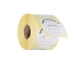 Voedselveiligheidsstickers  multifunctioneel  eenvoudig verwijderbaar   GEBRUIKEN TOT   HENDI  Wit  500 st.   50mm