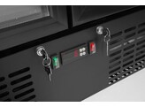 Backbar koelkast met dubbele deur  Arktic  384L  Zwart  230V/365W  900x530x H 1820mm