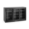 Backbar koelkast met 3 schuifdeuren  Arktic  308L  Zwart  230V/160W  1350x520x H 865mm