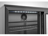 Backbar koelkast met 3 schuifdeuren  Arktic  308L  Zwart  230V/160W  1350x520x H 865mm