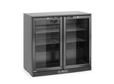Arriere de bar double porte  Arktic  158L  Noir  230V/160W  900x530x H 870mm