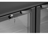 Arriere de bar double porte  Arktic  158L  Noir  230V/160W  900x530x H 870mm