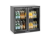Arriere de bar double porte  Arktic  158L  Noir  230V/160W  900x530x H 870mm