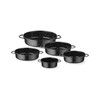 Plat de cuisson  emaille  HENDI  Noir   200x H 45mm  Rond