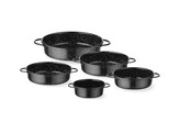 Plat de cuisson  emaille  HENDI  Noir   200x H 45mm  Rond