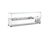 Opzetkoelvitrine GN 1/4  Arktic  7x GN 1/4  230V/180W  1505x335x H 460mm