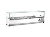 Opzetkoelvitrine GN 1/3  Arktic  6x GN 1/3  230V/180W  1405x420x H 456mm