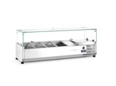 Opzetkoelvitrine GN 1/3  Arktic  6x GN 1/3  230V/180W  1405x420x H 456mm