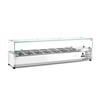 Opzetkoelvitrine GN 1/4  Arktic  7x GN 1/4  230V/180W  1505x335x H 460mm