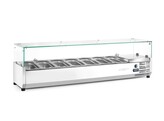 Opzetkoelvitrine GN 1/4  Arktic  7x GN 1/4  230V/180W  1505x335x H 460mm