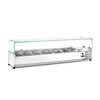 Opzetkoelvitrine GN 1/4  Arktic  7x GN 1/4  230V/180W  1505x335x H 460mm