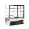 Koelvitrine met 3 schuine schappen  Arktic  650L  Zwart  230V/490W  1200x833x H 1460mm
