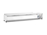 Opzetkoelvitrine GN 1/3  Arktic  7x GN 1/3  230V/180W  1605x420x H 630mm