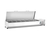 Opzetkoelvitrine GN 1/3  Arktic  7x GN 1/3  230V/180W  1605x420x H 630mm