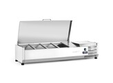 Opzetkoelvitrine GN 1/3  Arktic  7x GN 1/3  230V/180W  1605x420x H 630mm