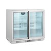 Backbar koelkast met 2 schuifdeuren  Arktic  150L  Zilver  230V/160W  900x520x H 840mm